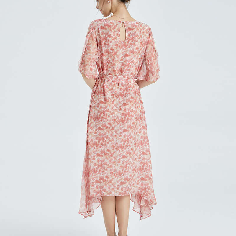 Pink Mulberry Silk Dress - SILKSER