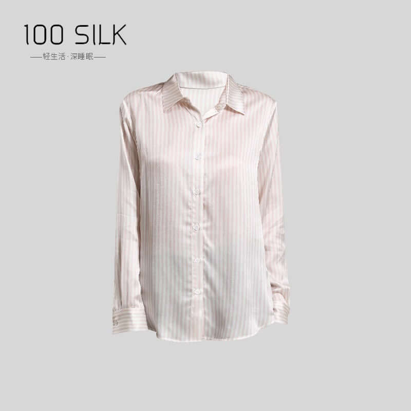 Premium Sriped Silk Shirt - SILKSER