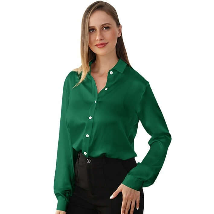 Pure Silk Blouse Officewear - SILKSER