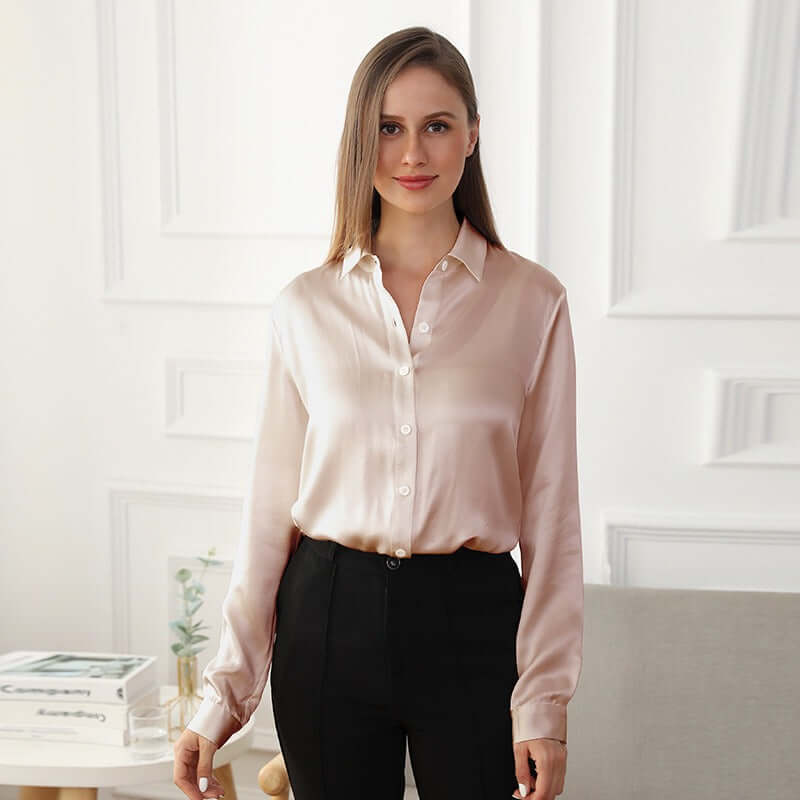 Pure Silk Blouse Officewear - SILKSER