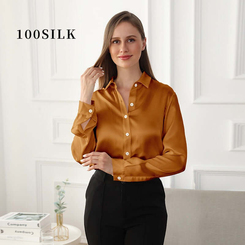 Pure Silk Blouse Officewear - SILKSER