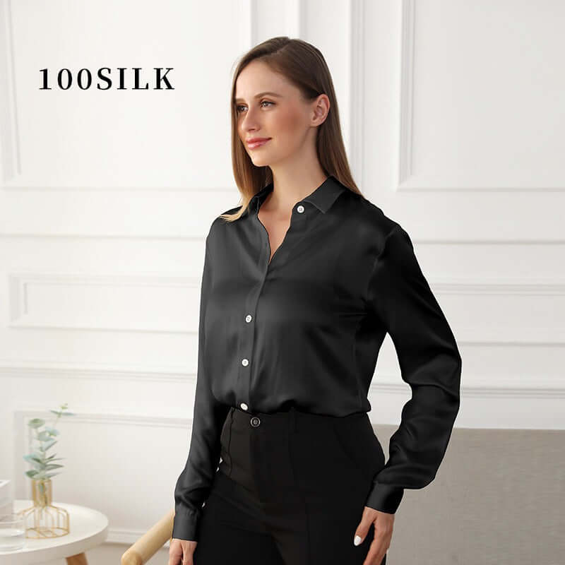 Pure Silk Blouse Officewear - SILKSER