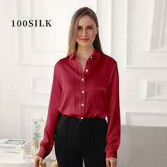 Pure Silk Blouse Officewear - SILKSER