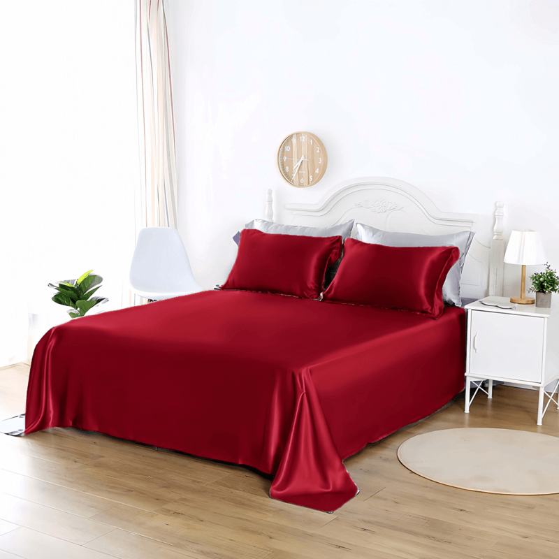 Silkser Skin-friendly Silk Flat Sheet Bed Sheet