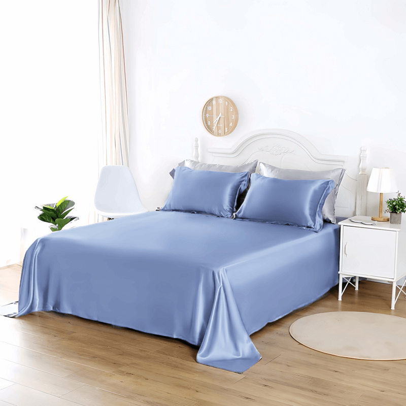 Silkser Skin-friendly Silk Flat Sheet Bed Sheet