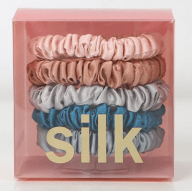 Silkser Chic Bow Silk Scrunchy Ponytail Holder