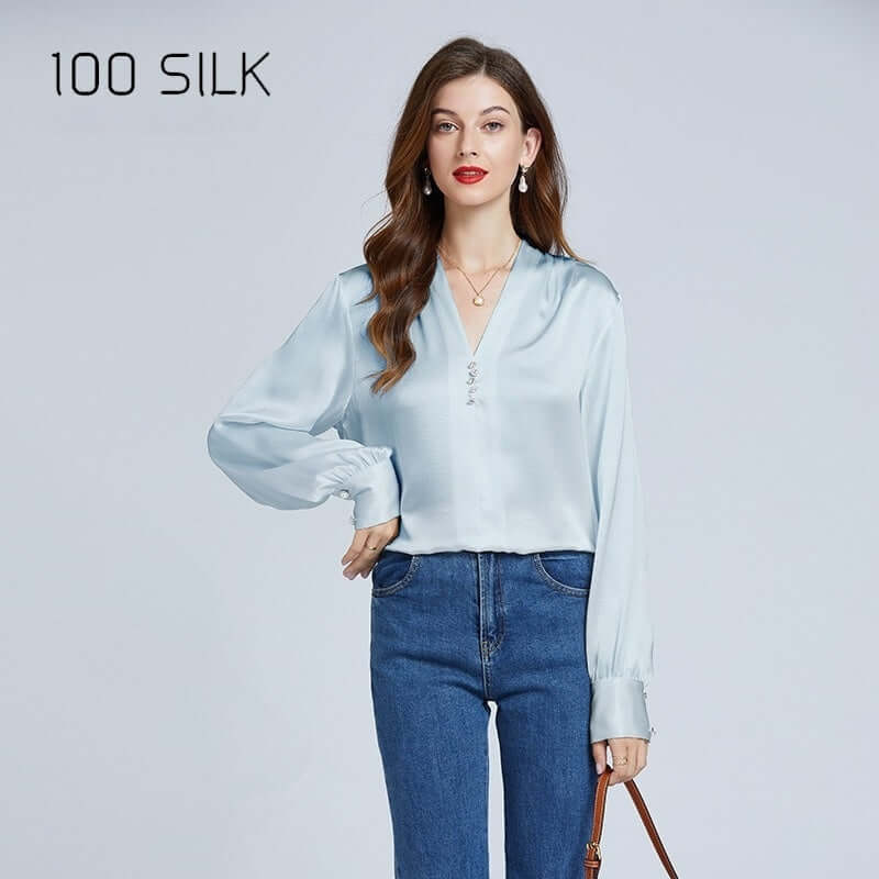 Women's Relaxed Silk Blouse