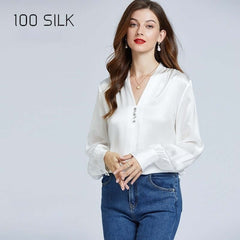 Women's Relaxed Silk Blouse