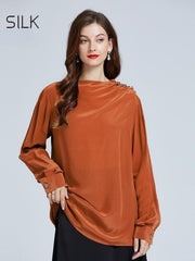 Women's Minimalist Silk Blouse