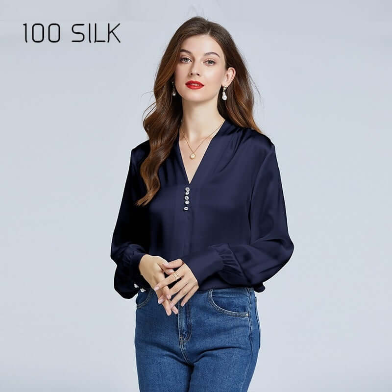 Women's Relaxed Silk Blouse