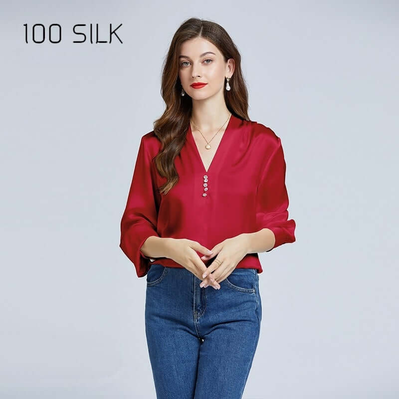 Women's Relaxed Silk Blouse