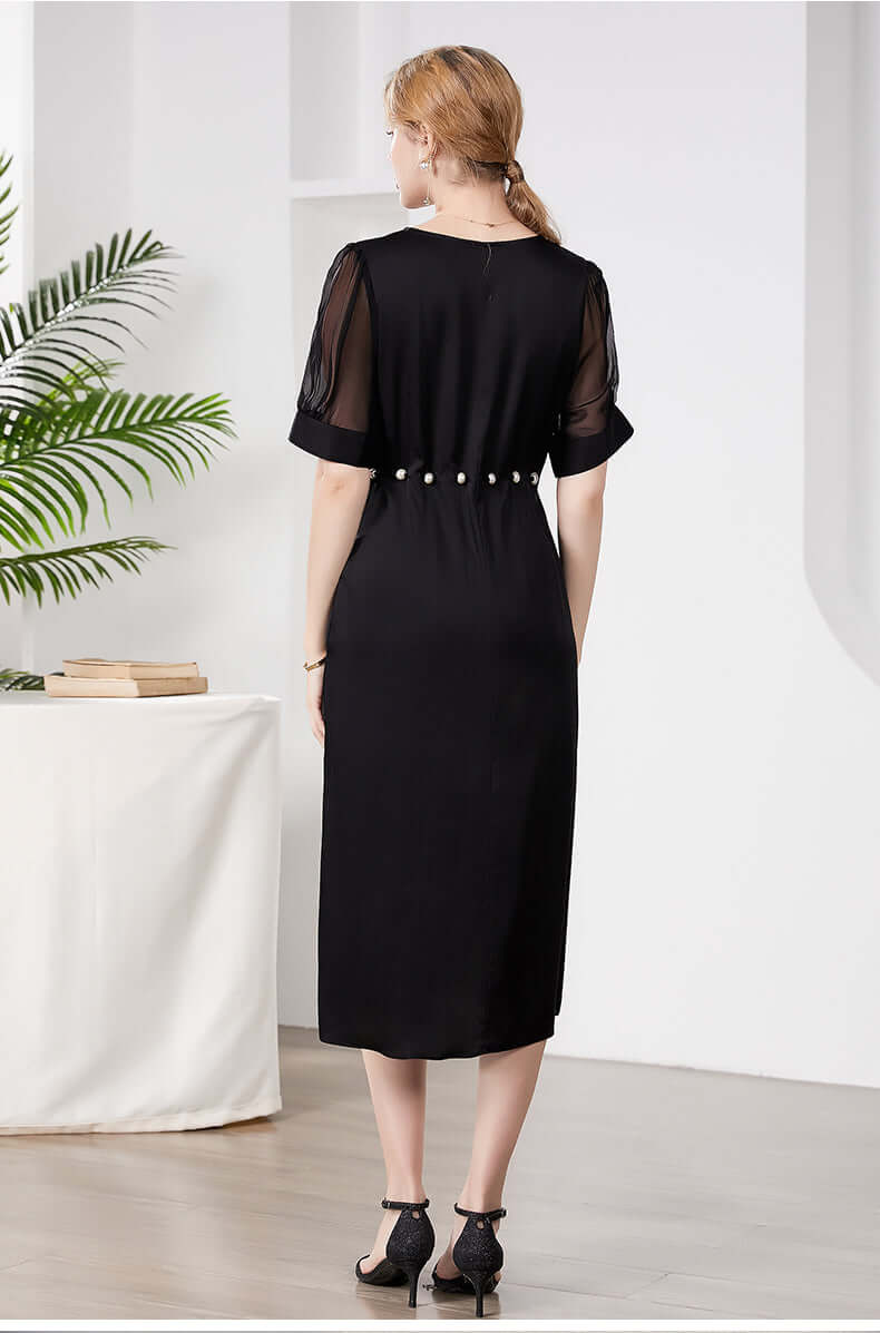 2024 fashion Silk Dress summer Dress Party Dress Dress to work black dress