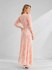 Elegant Mulberry Silk Maxi Dress