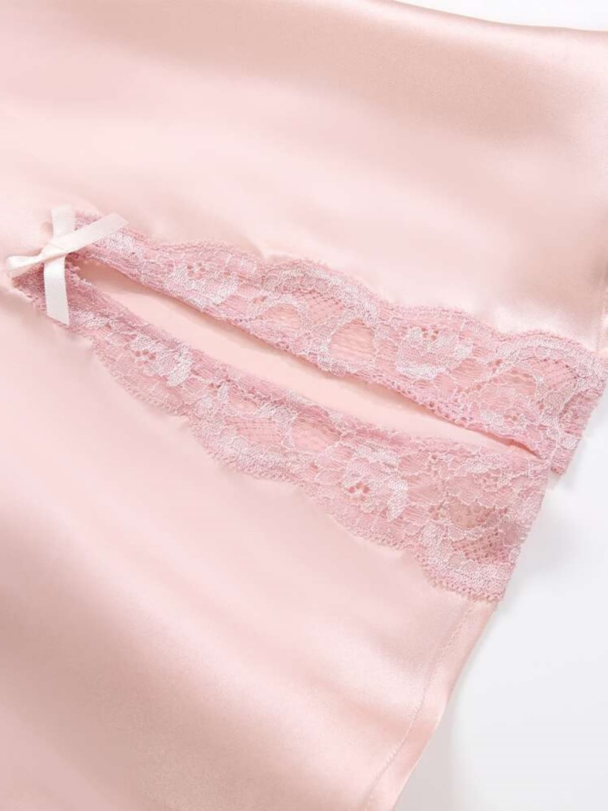 Elegant Adjustable Spaghetti Straps Silk Nightgown