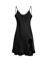 Mulberry Silk Slip Nightgown Short Length, Cooling Fabric