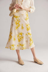 Silkser Floral French Silk Skirt/Dress