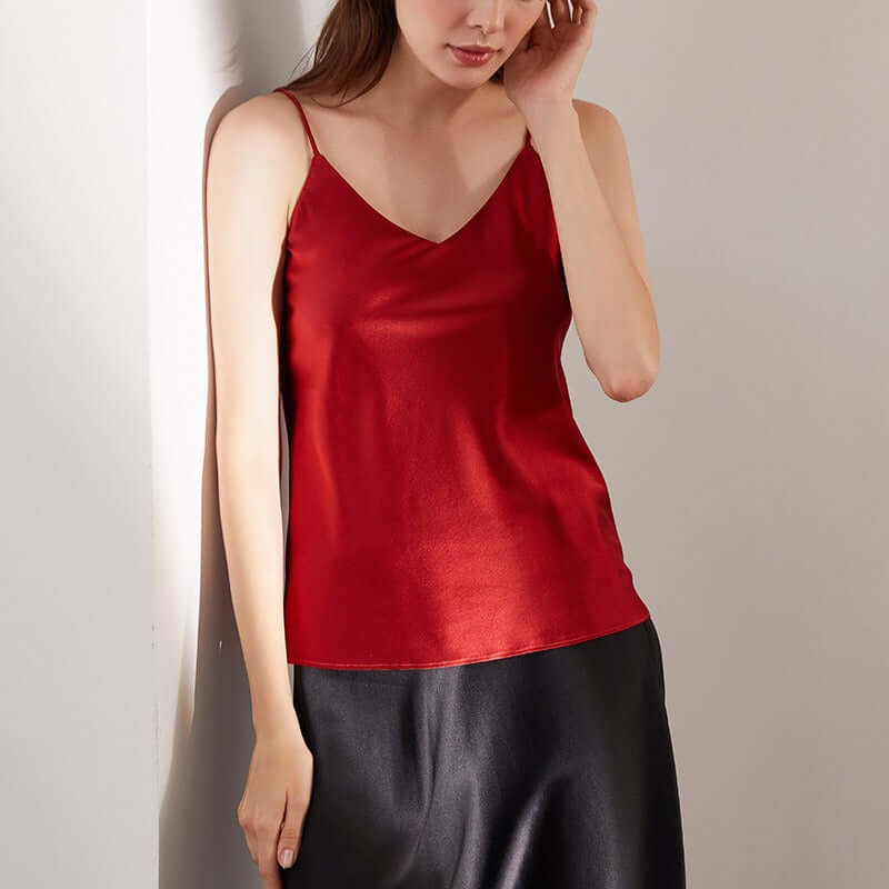 Strap Silk Tank Top - SILKSER