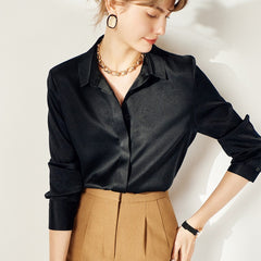 Trendy Women's Mulberry Silk Blouse