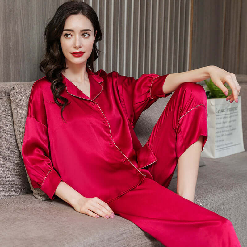 Pure Silk Women Pajama Set